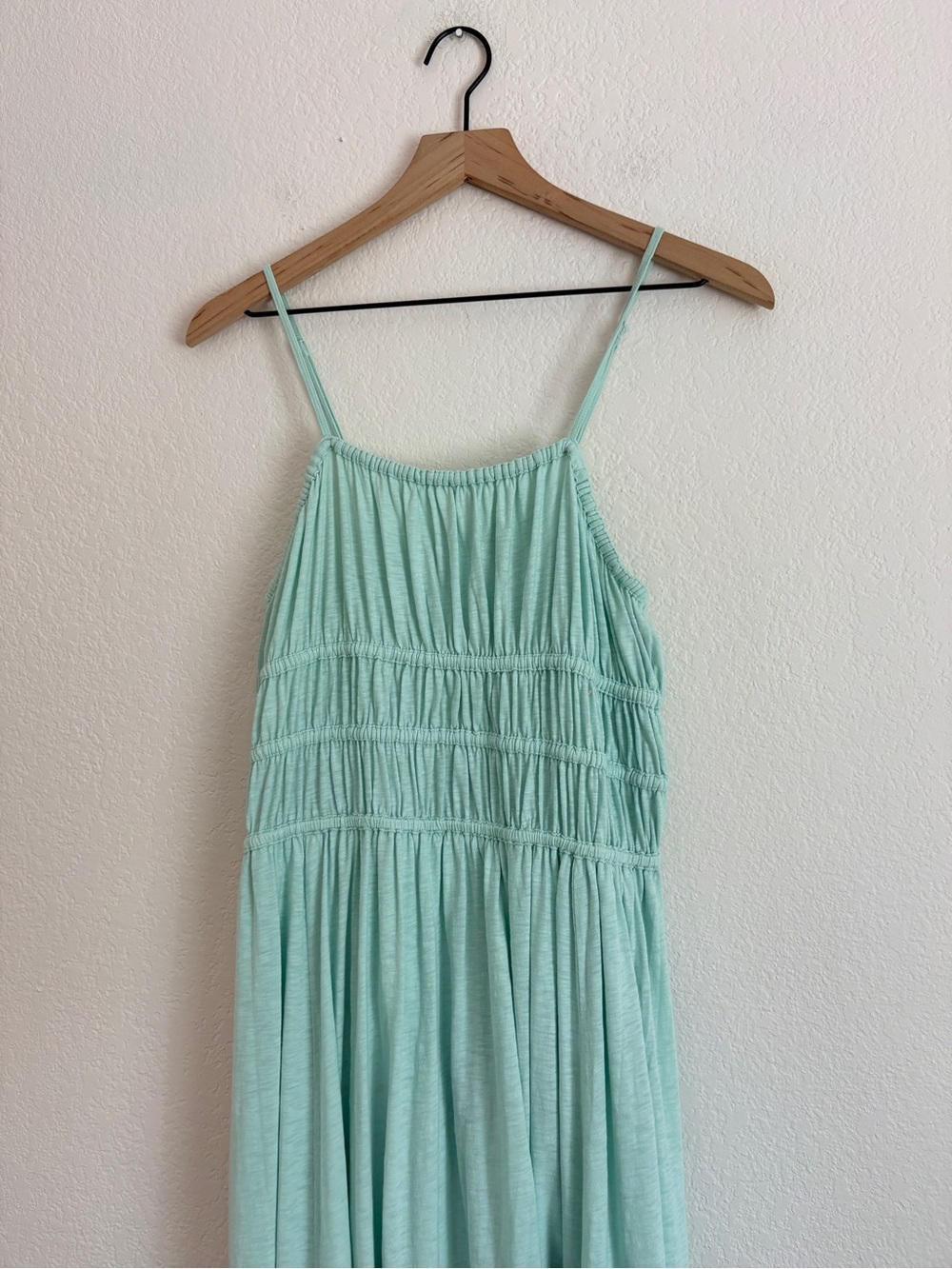 American Eagle Mint Smocked Maxi Dress - Picture 5 of 10
